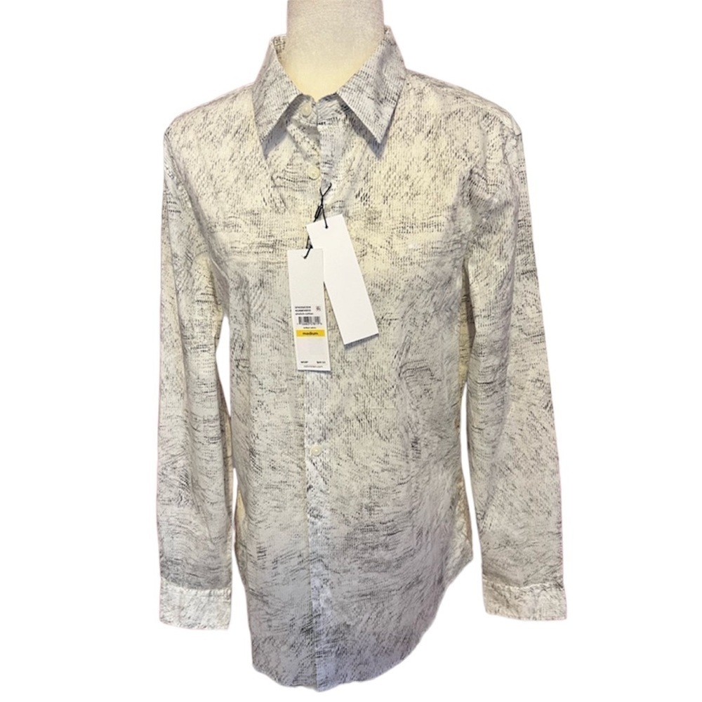 NWT Calvin Klein Button Dress Shirt M